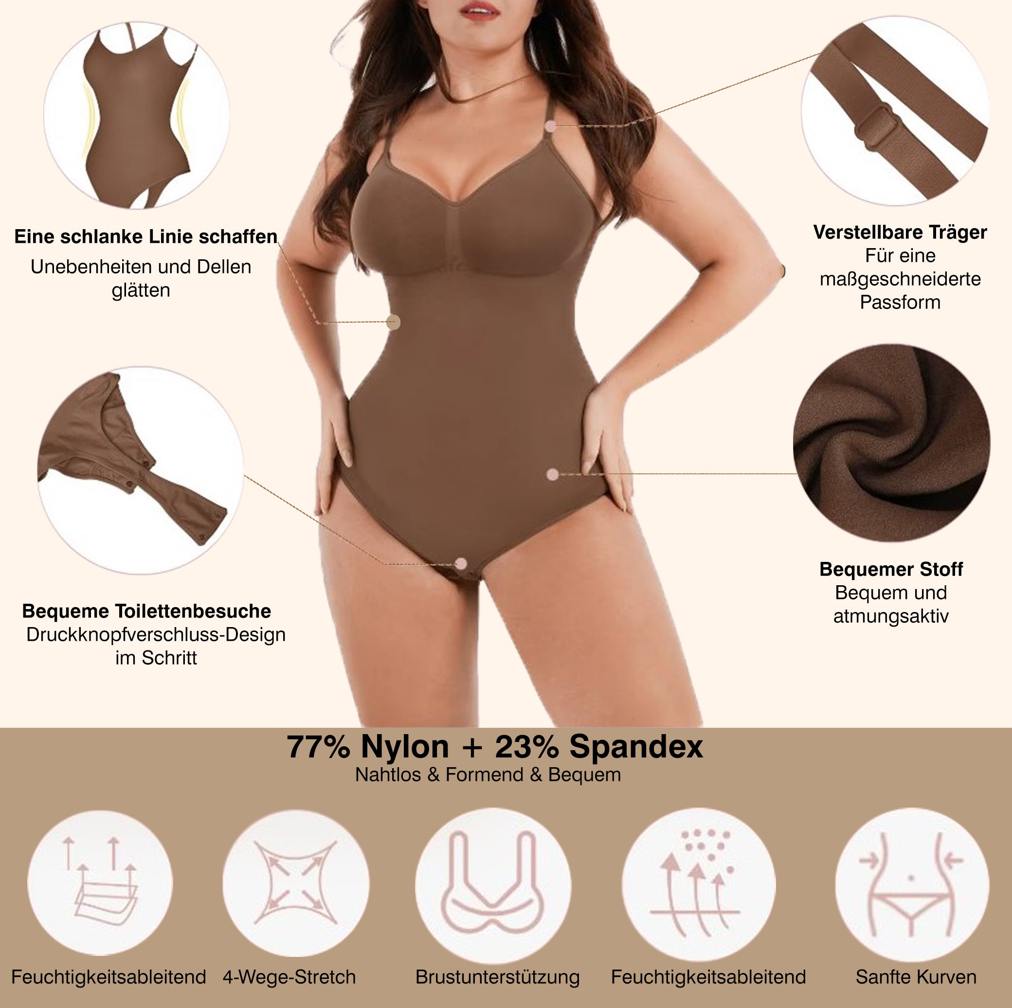 FIORAH® Bodysuit Sculping Shapewear (STRING)