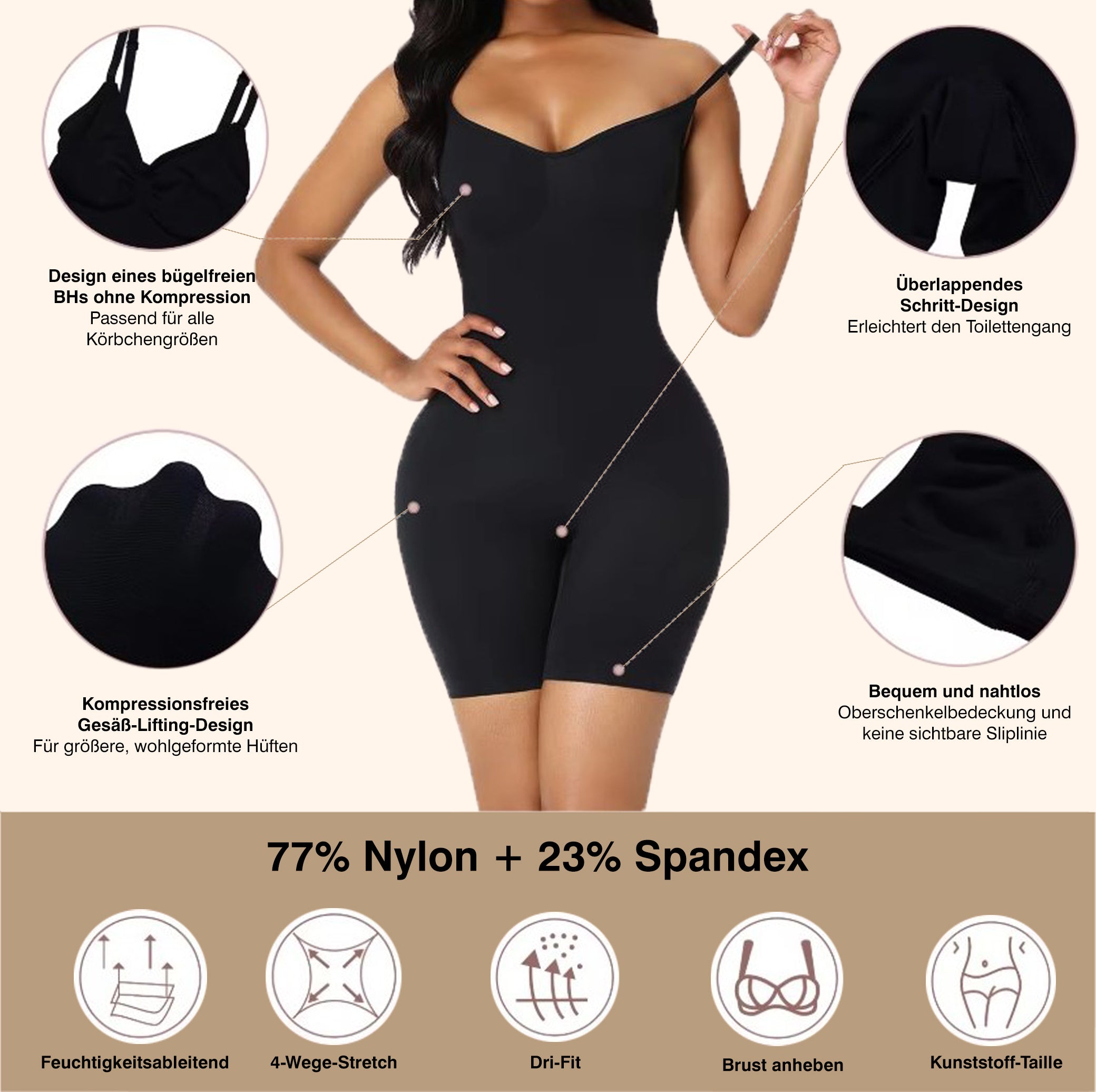 FIORAH® Bodysuit Sculping Shapewear (HOSE)