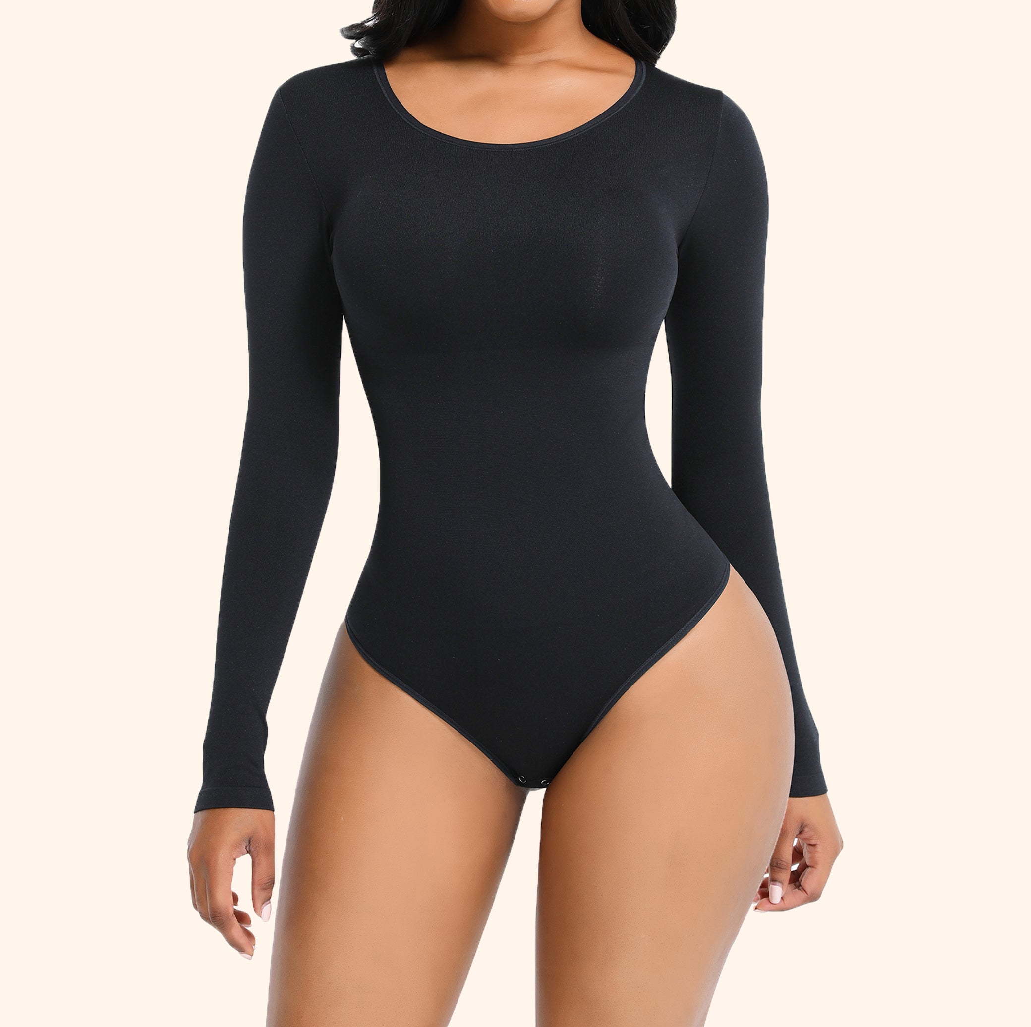 FIORAH® Bodysuit Sculping Shapewear  Longsleeve (STRING)