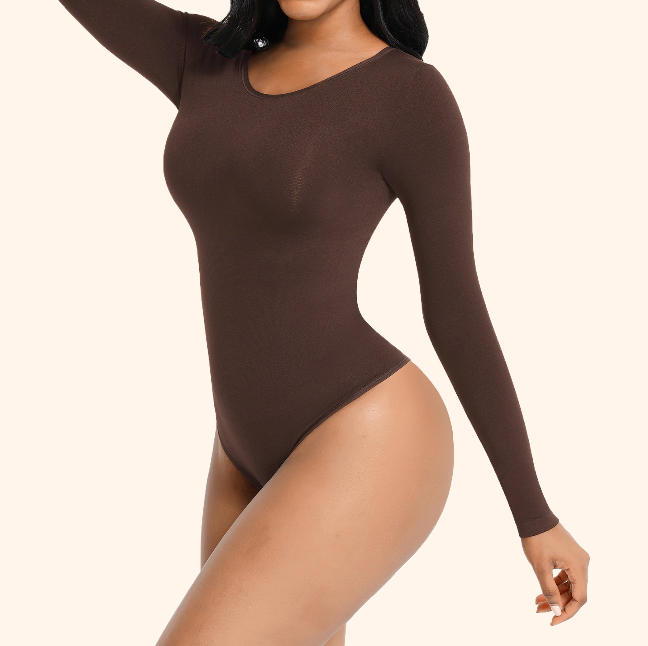 FIORAH® Bodysuit Sculping Shapewear  Longsleeve (STRING)